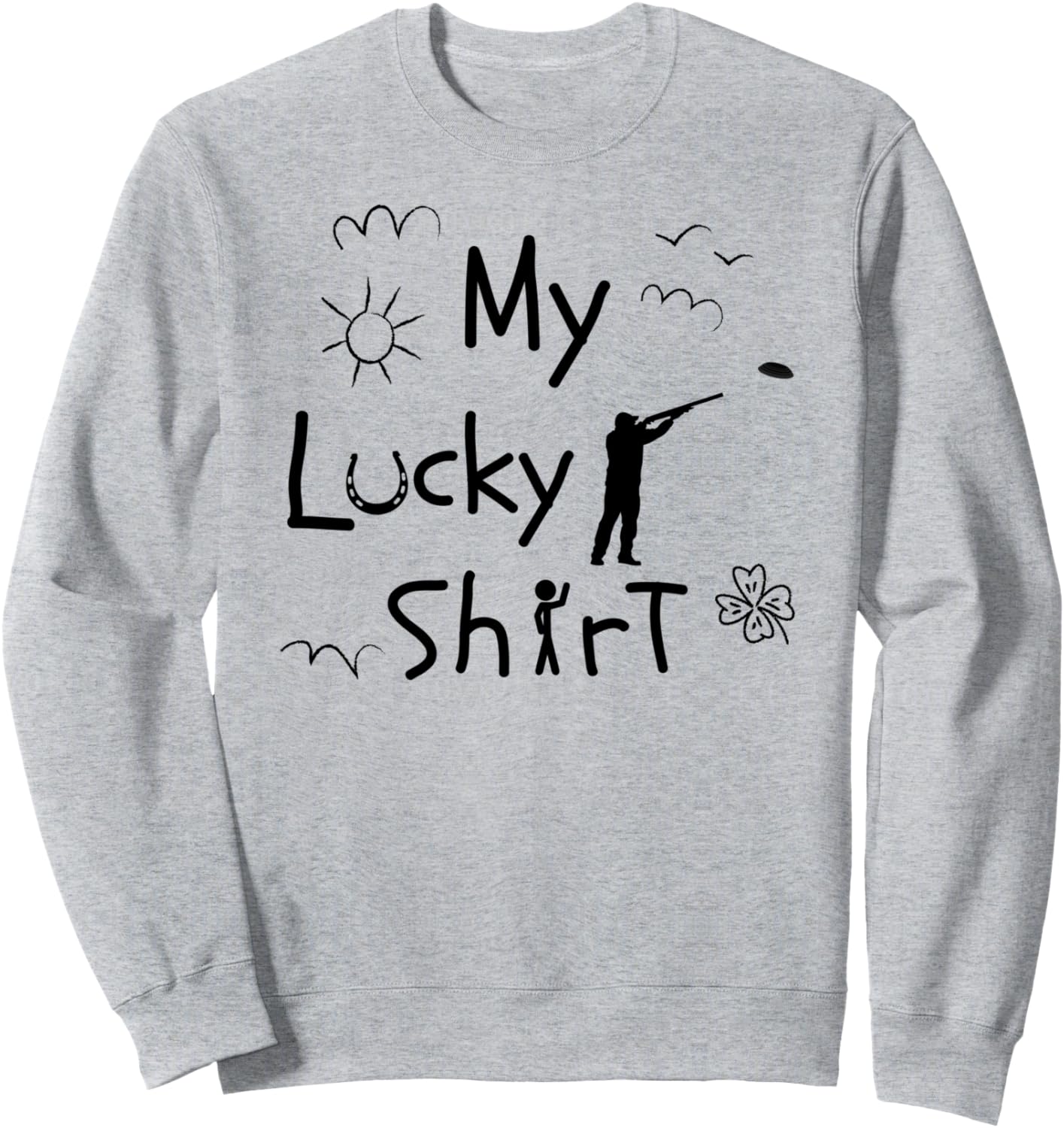 

Толстовка для стендовой стрельбы по тарелкам «Голубь по тарелкам», серая, размер S Clay Shooting Equipment And Sports Equipment