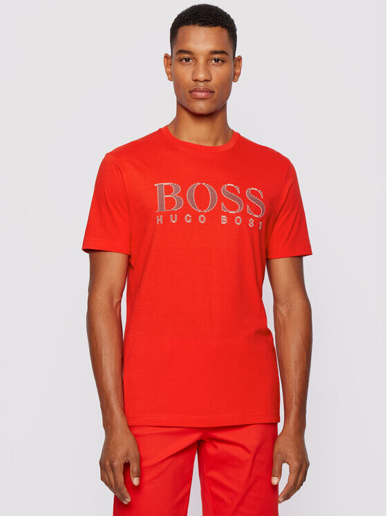 

Футболка стандартного кроя Boss, красный