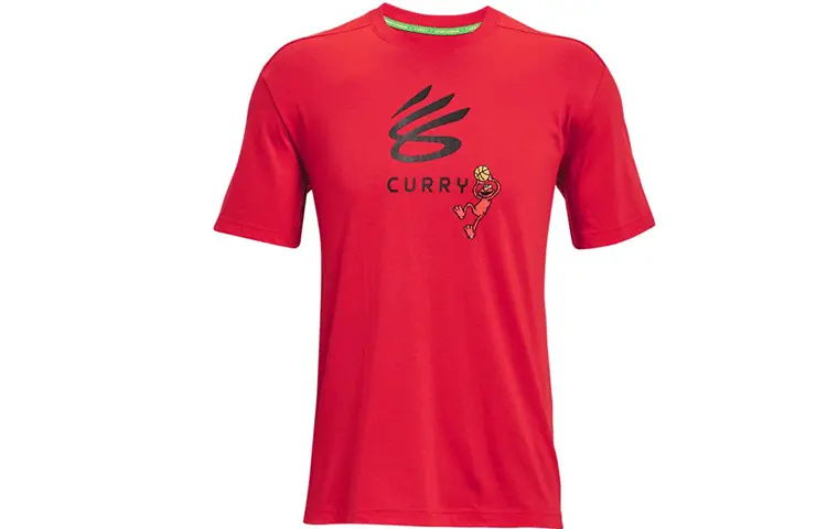 

Футболка Curry X Sesame Street мужская красная Under Armour, красный