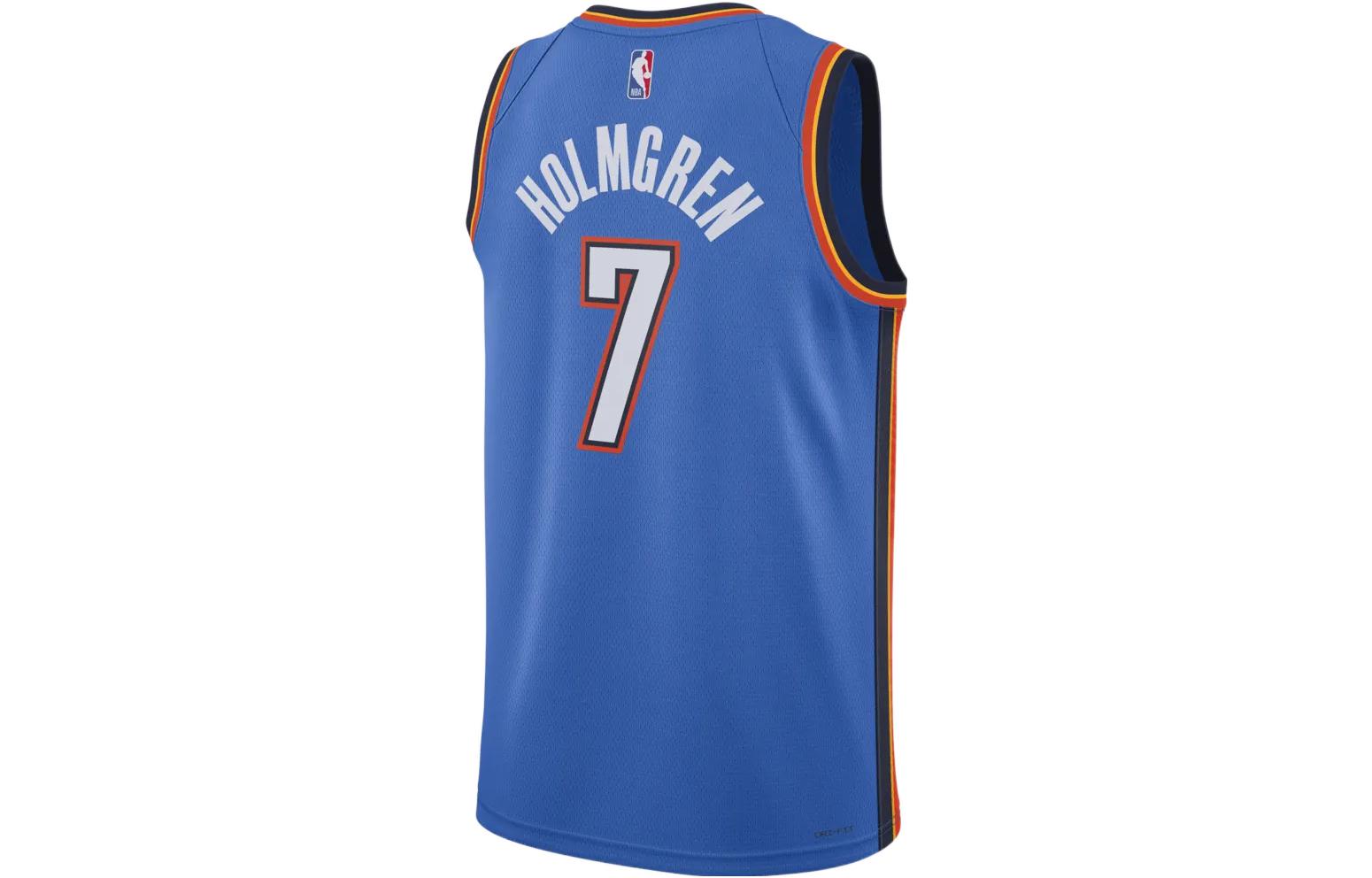 Баскетбольное джерси Nike Dri-FIT NBA Oklahoma City Thunder Chet Holmgren Icon Edition 2022/23 Swingman Jersey — фото 2