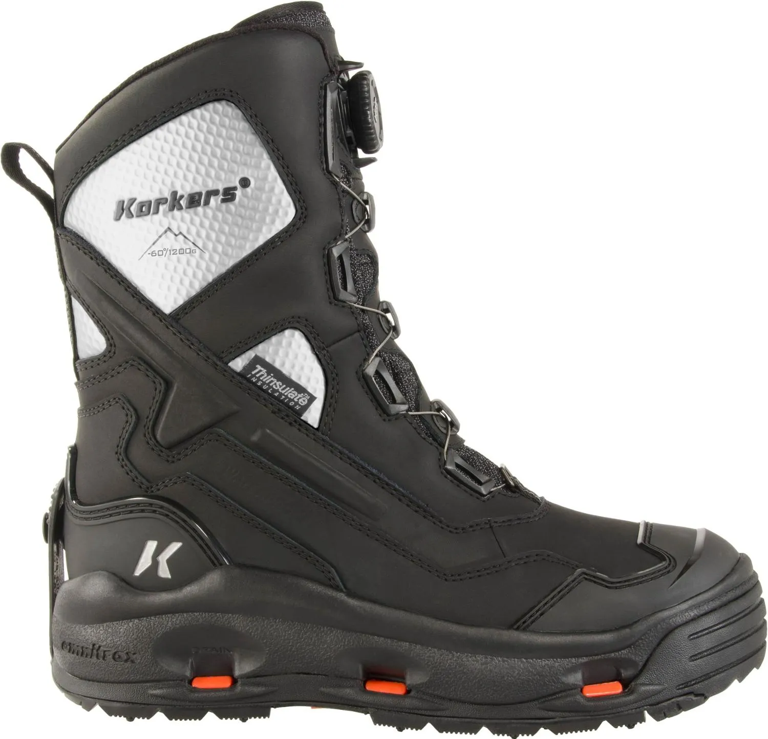 

Зимние ботинки Polar Vortex 1200 BOA для мужчин Korkers, Black