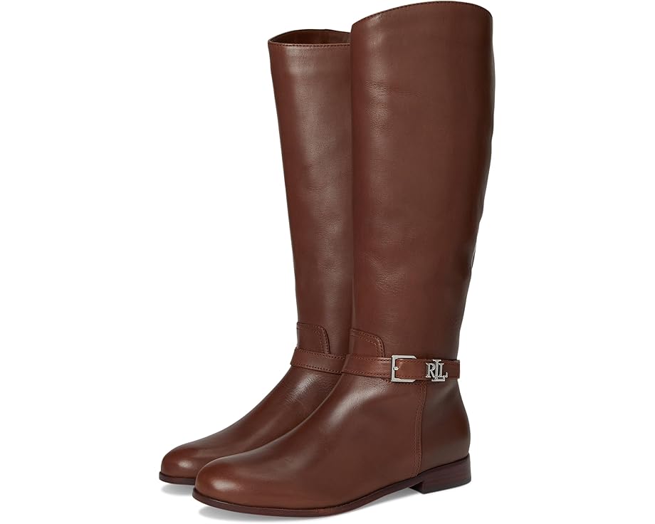 

Ботинки Lauren Ralph Lauren Brooke Burnished Leather Riding Boots, цвет Dark Mahogany