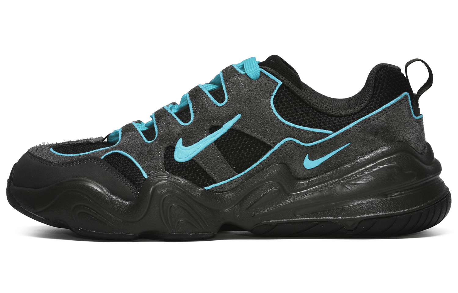 

Кроссовки Nike Tech Hera Lifestyle Shoes Women's Low-top Black/Blue, черный/синий