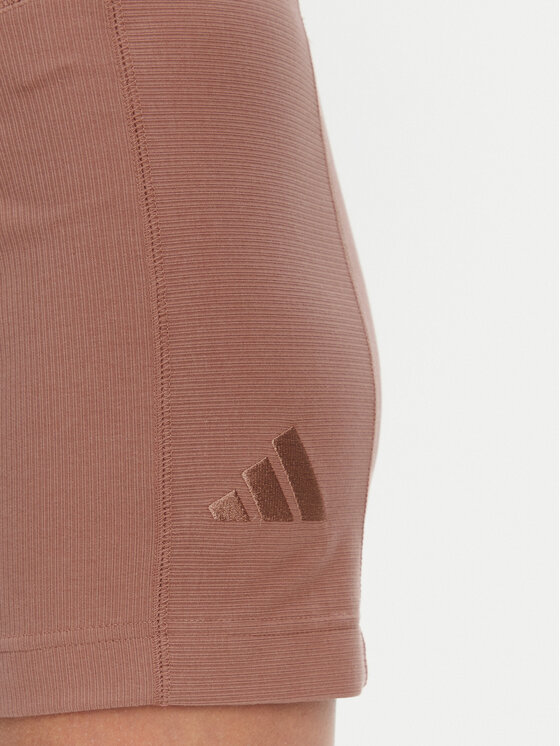 Облегающие байкерские шорты ALL SZN Rib JJ1232 Adidas, розовый — фото 4