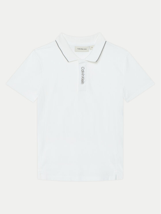 

Рубашка поло стандартный крой Embro Logo IB0IB02370 Calvin Klein Jeans, белый