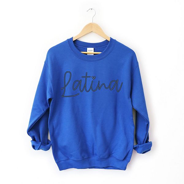 

Женский свитшот с вышивкой Embroidered Latina Cursive Simply Sage Market, Royal