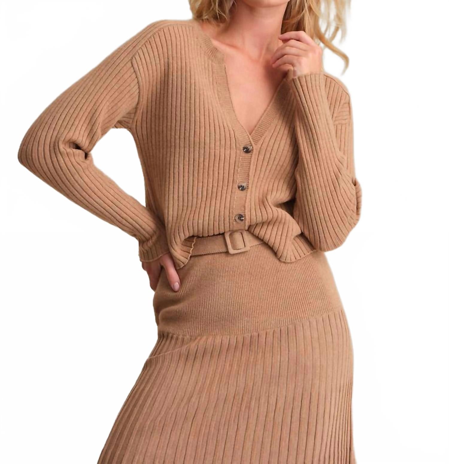 

Кардиган Lorelai цвета палевого вереска 524 America, Fawn Heather