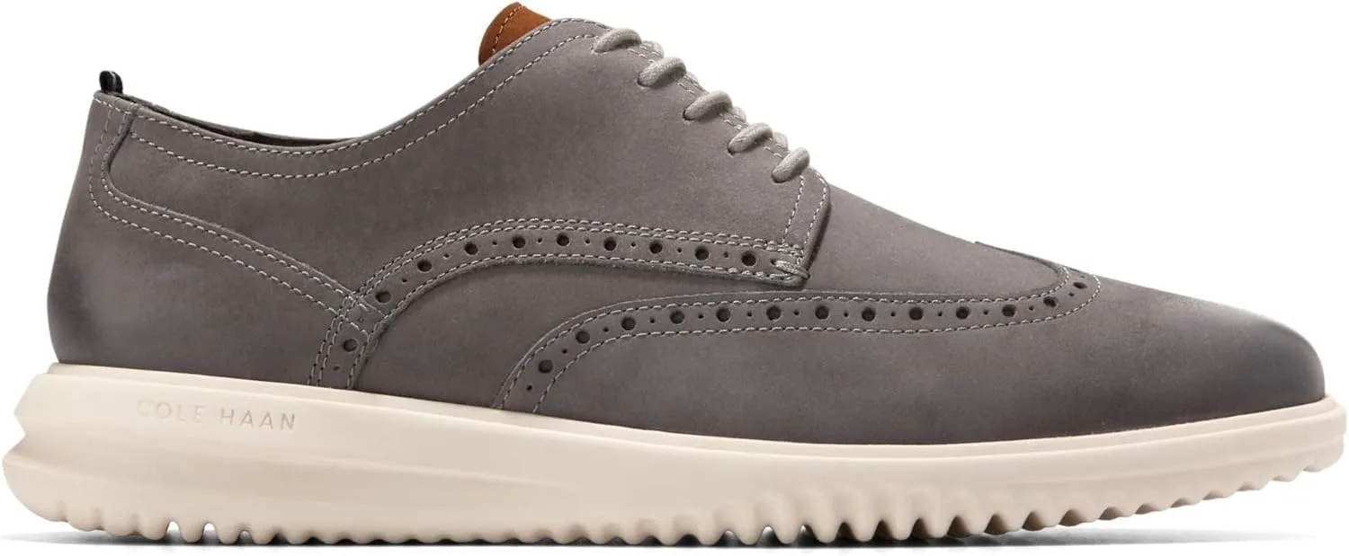 Оксфорды Cole Haan Grand Wingtip, серый — фото 4