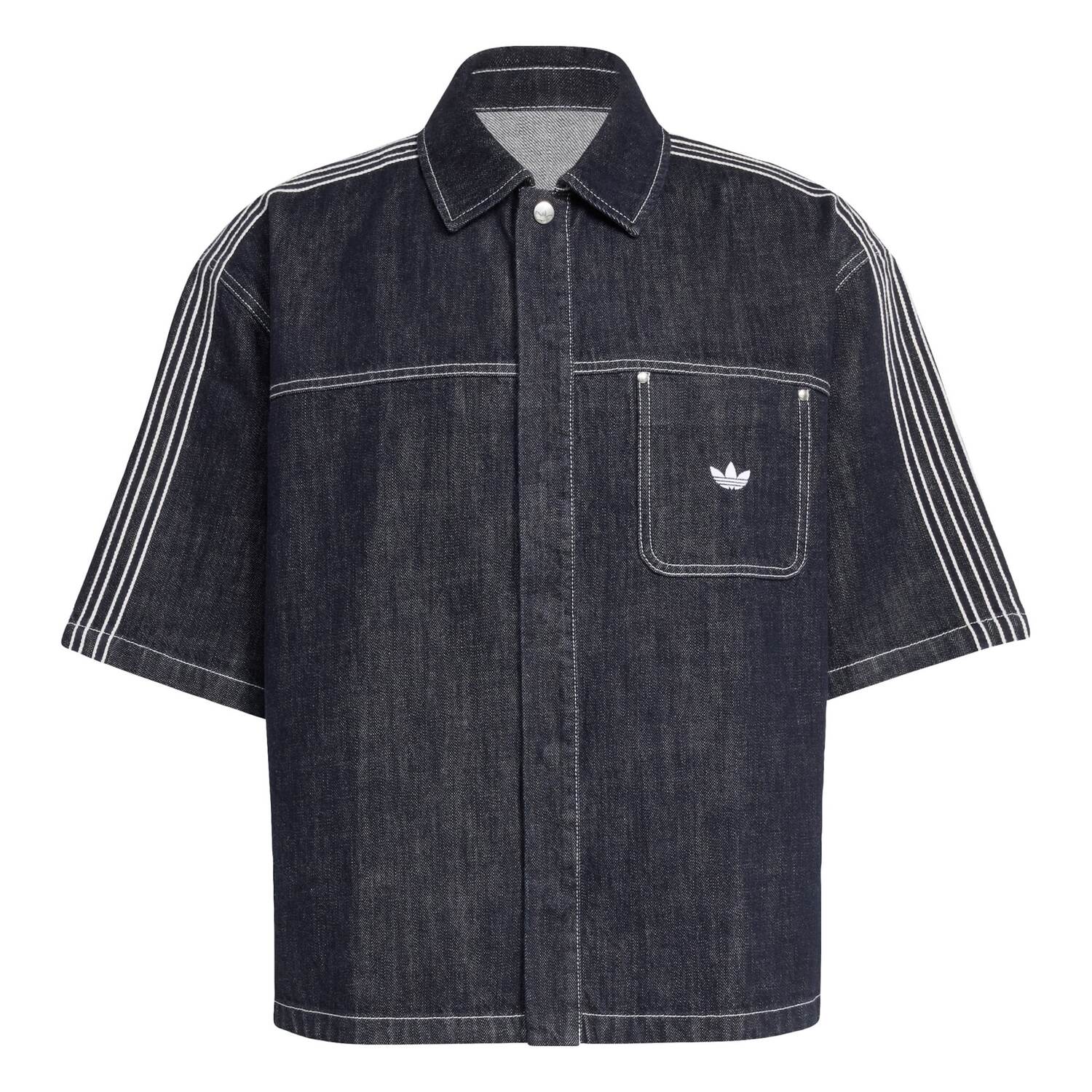 

Adidas Originals Рубашка на пуговицах комфортного кроя в цвете Night Blue