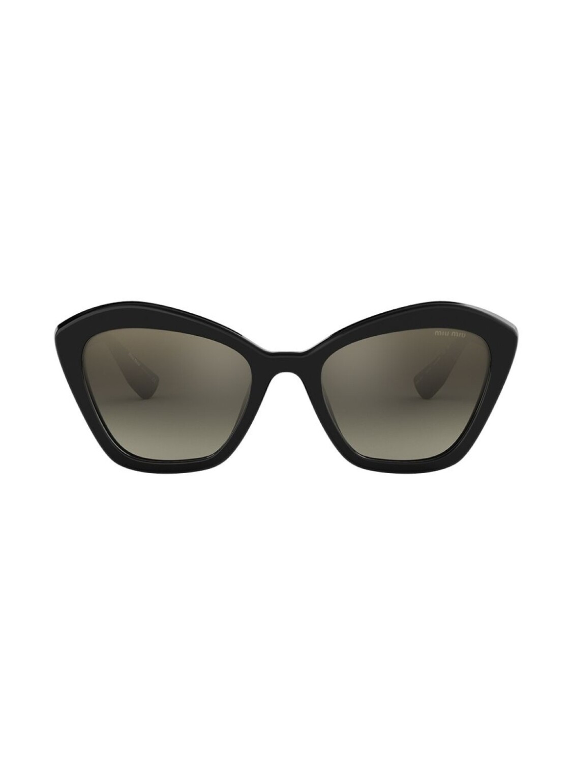 

Солнцезащитные очки в оправе 'кошачий глаз' Miu Miu Eyewear, черный