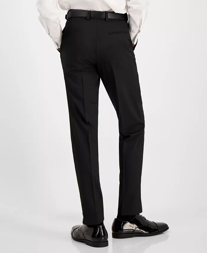 Брюки-платья Slim Fit для больших мальчиков, пригодные для машинной стирки Kenneth Cole Reaction, черный — фото 2