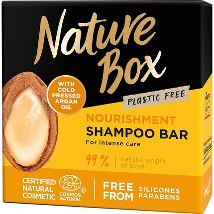 

Шампунь с аргановым маслом холодного отжима для питательного ухода 85 г, Nature Box