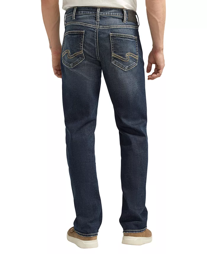 

Мужские джинсы Grayson классического кроя с прямыми штанинами Silver Jeans Co., синий