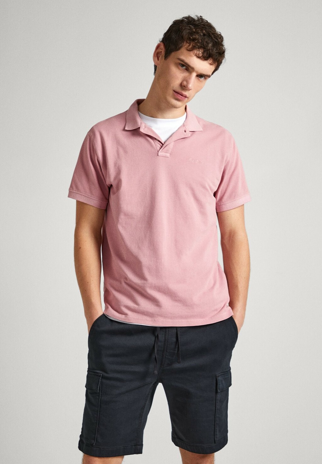 

Рубашка-поло NEW OLIVER Pepe Jeans, цвет ash rose pink