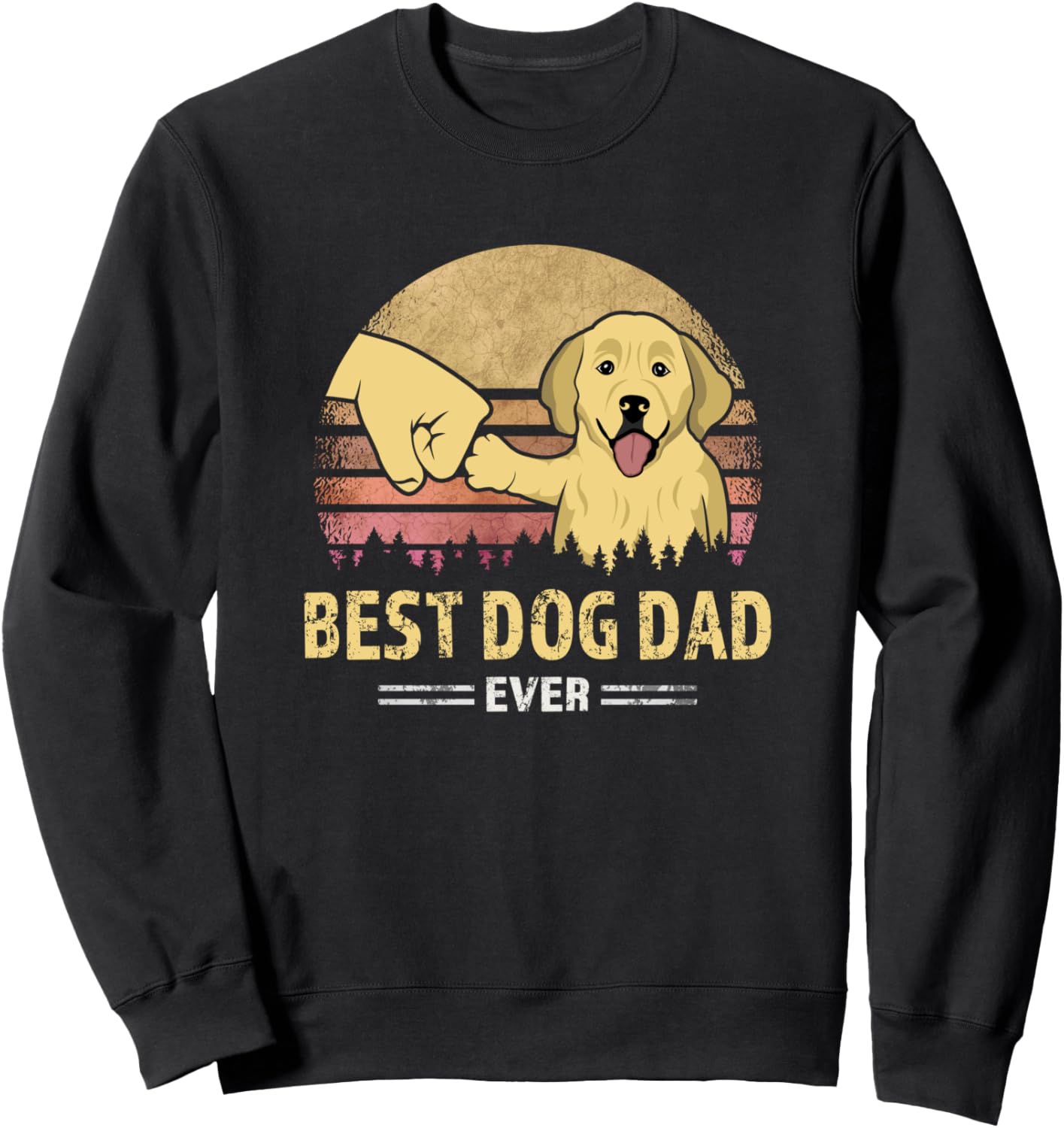 

Лучший папа собаки на свете! Золотистый ретривер в стиле ретро для любителей щенков. Толстовка Golden Retriever Dad Vintage Gift Idea Fathers Day