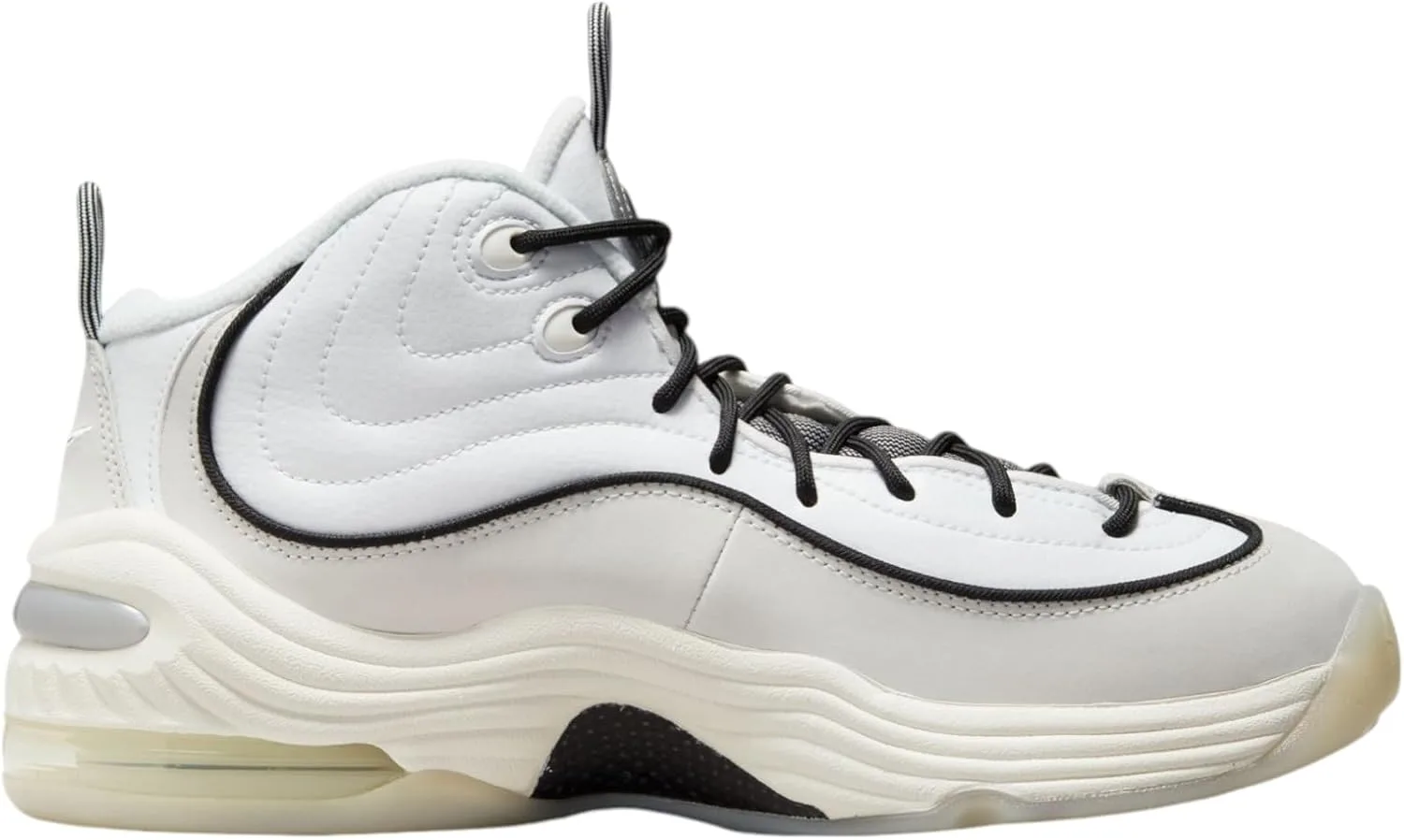 Мужские кроссовки Nike Air Penny 2 (FB7727-100, белый/черный/бежевый/цвет Photon Dust) — фото 4