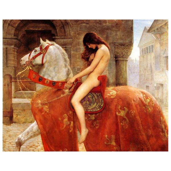 

Картина на холсте LegendArte Lady Godiva, многоцветный