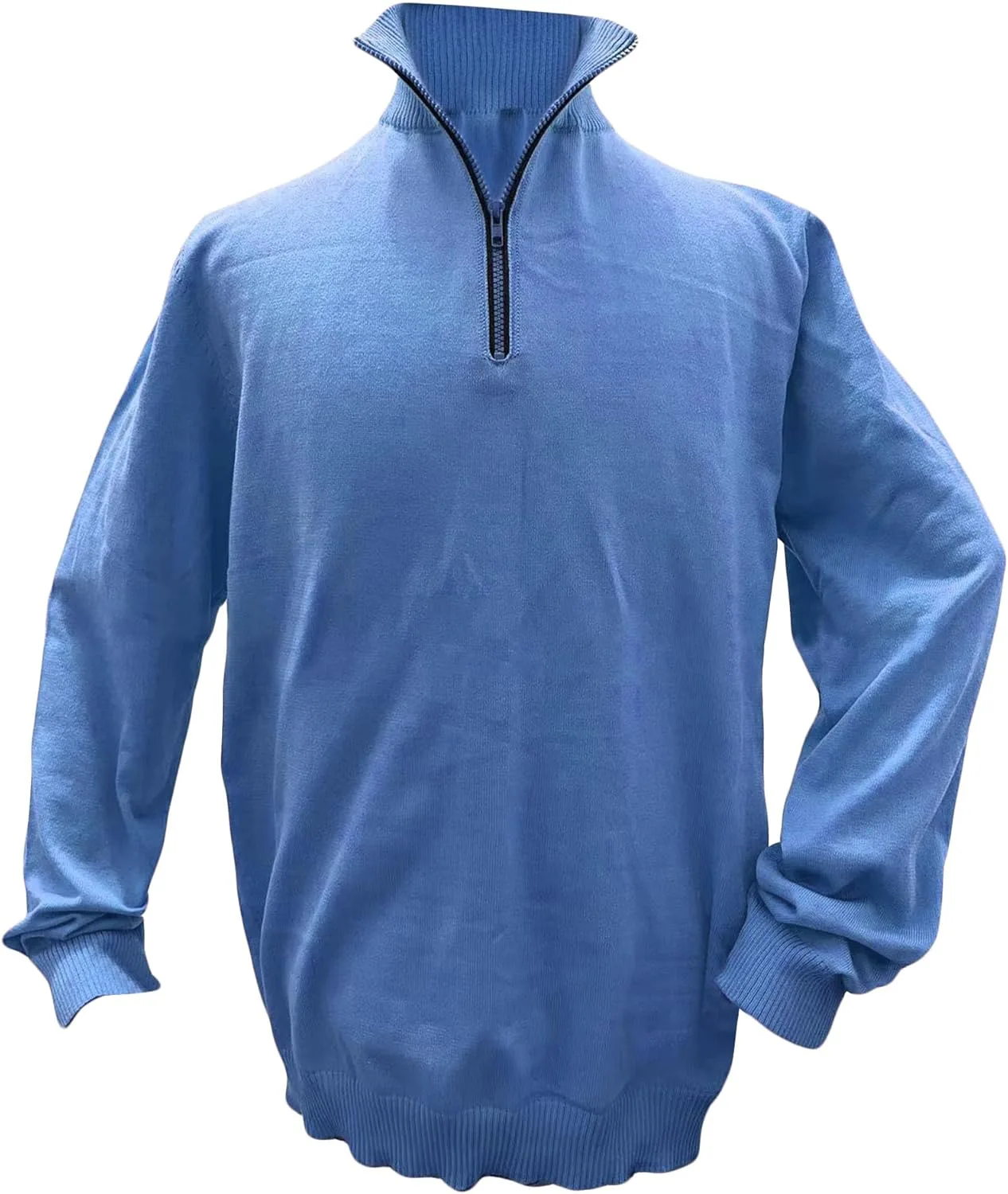 

Мужской свитер с воротником-стойкой Slim Fit на четверть молнии Maiyifu-GJ