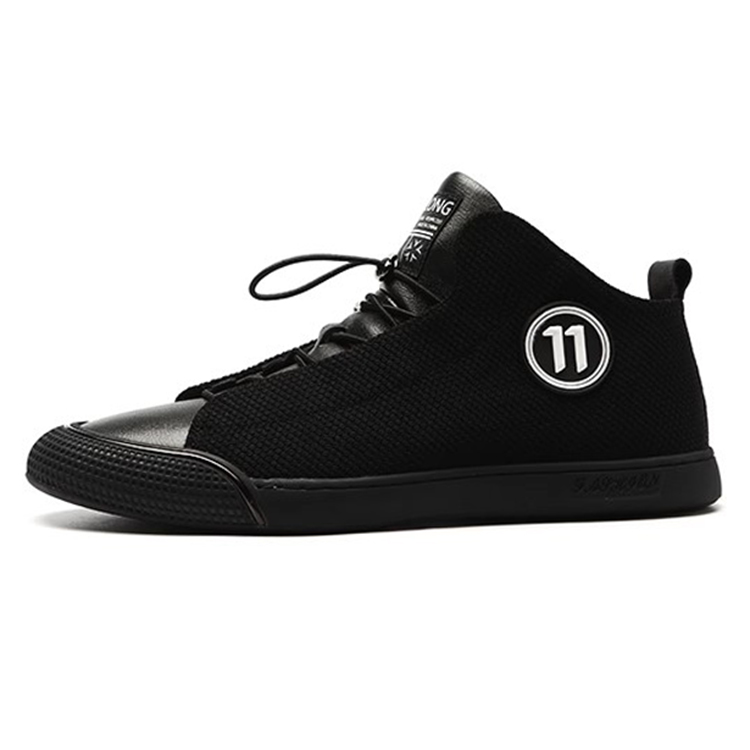 

Высокие кеды для скейтбординга 2,5 см мужские черные YEDANI