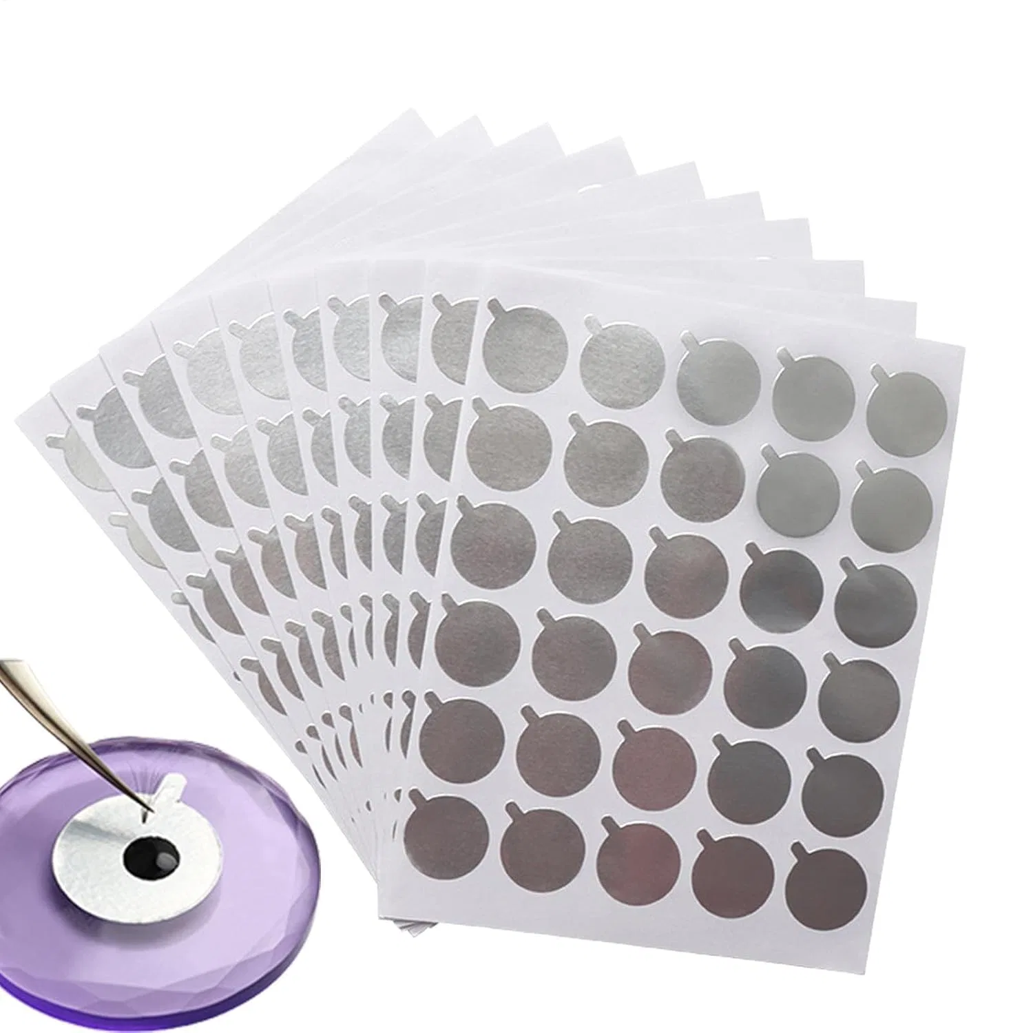 Накладные ресницы Tension Lash Stickers, фольга, 300 шт