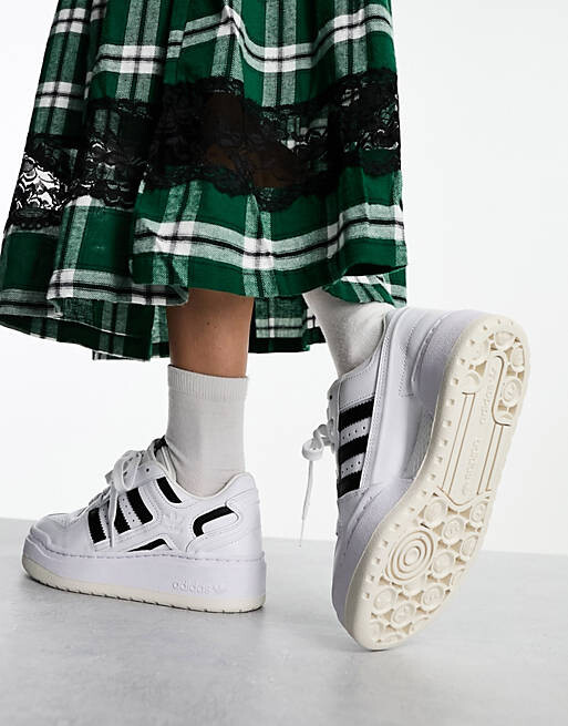 

Бело-черные кроссовки на платформе adidas Originals Forum XLG, Черный, Бело-черные кроссовки на платформе adidas Originals Forum XLG