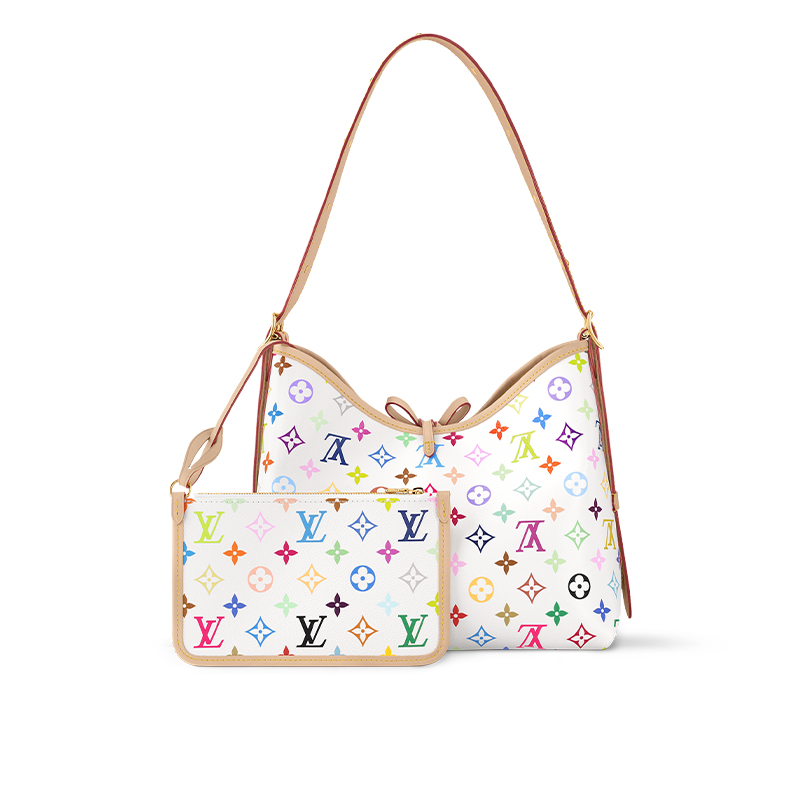 LOUIS VUITTON Сумка-тоут Takashi Murakami CarryAll Pm белая разноцветная — фото 3