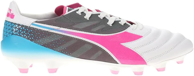 Мужские футбольные бутсы Diadora Brasil Elite Veloce Gr Ita Lpx - синий, розовый, белый