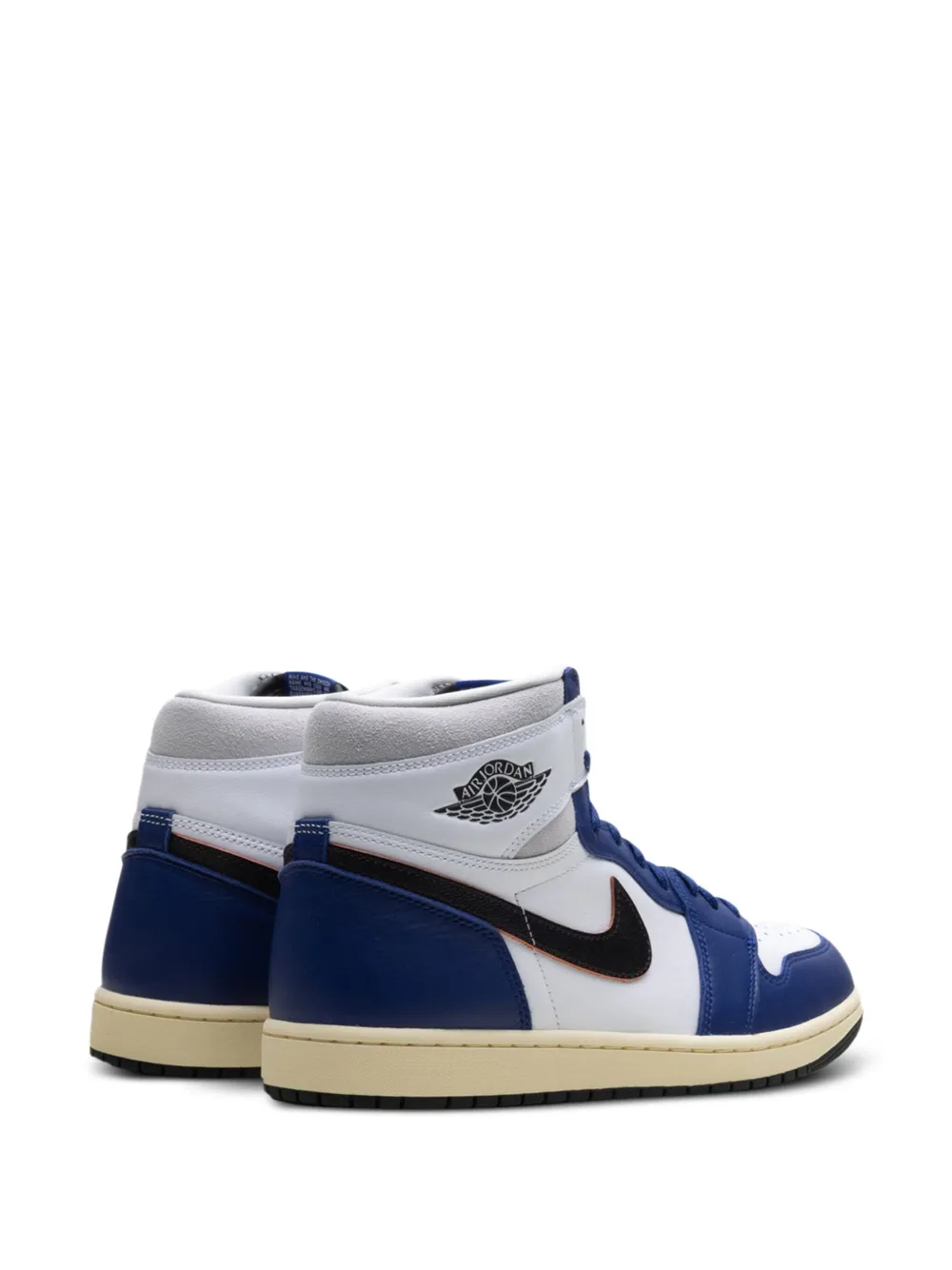 Кроссовки Air Jordan 1 Retro High OG Rare Air - Deep Royal Blue, белый — фото 3