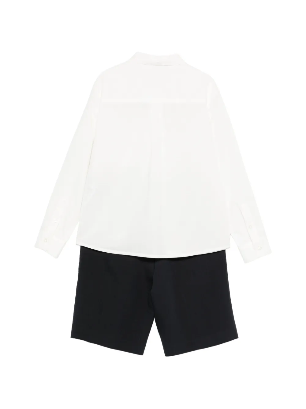 Комплект из шортов с застежкой на пуговицах Emporio Armani Kids, белый — фото 2