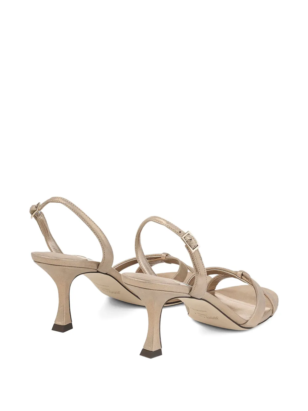 Босоножки Elsy 70 с ремешком на пятке JIMMY CHOO, золотой — фото 3