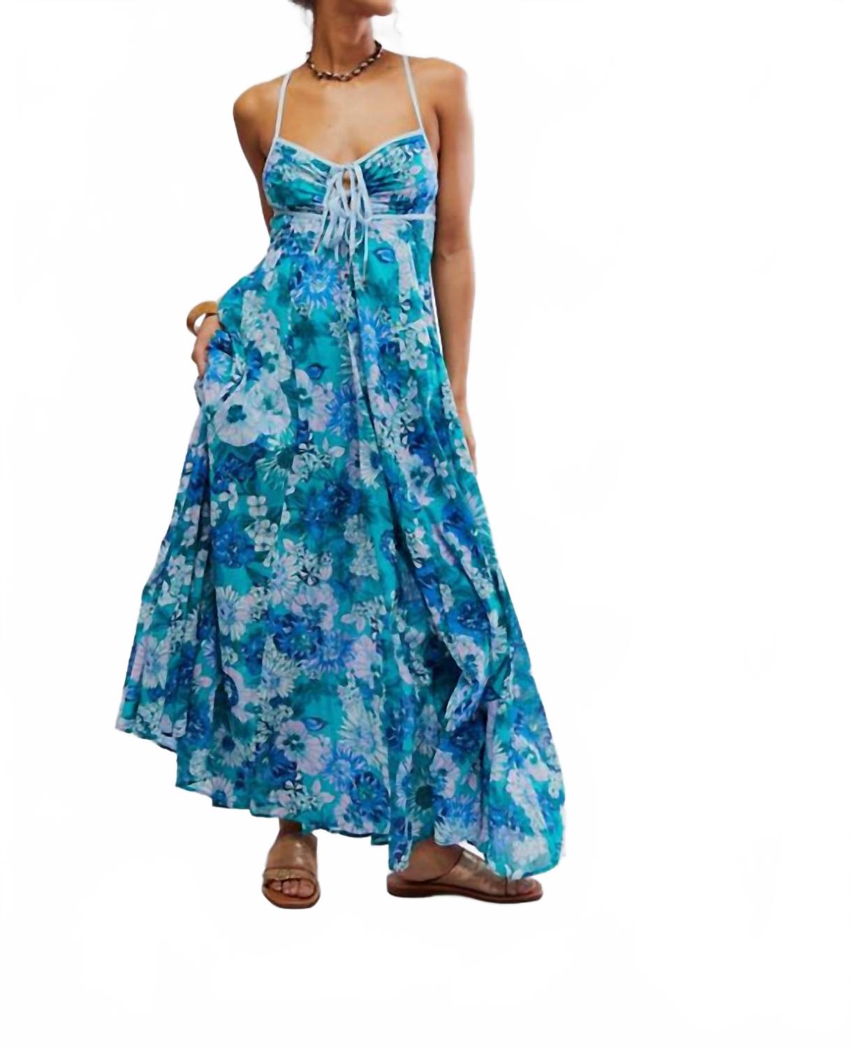 

Dream Weaver Maxi Dress In Teal Combo Free People, Teal Combo