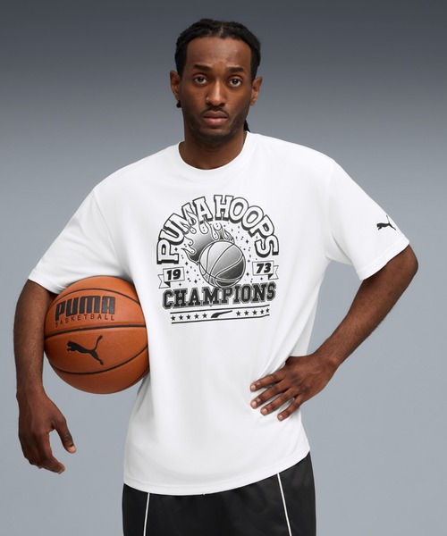 

Мужская баскетбольная футболка с коротким рукавом PUMA Hoopverse, белая