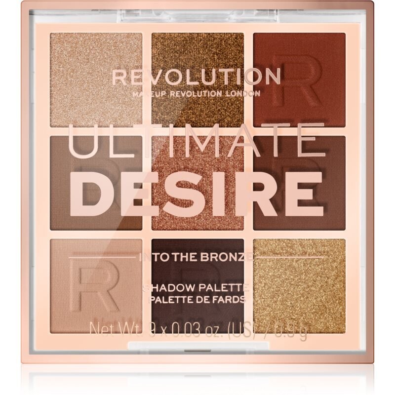 

Makeup Revolution, палетка теней для век Ultimate Desire оттенок Into The Bronze 8,1 г