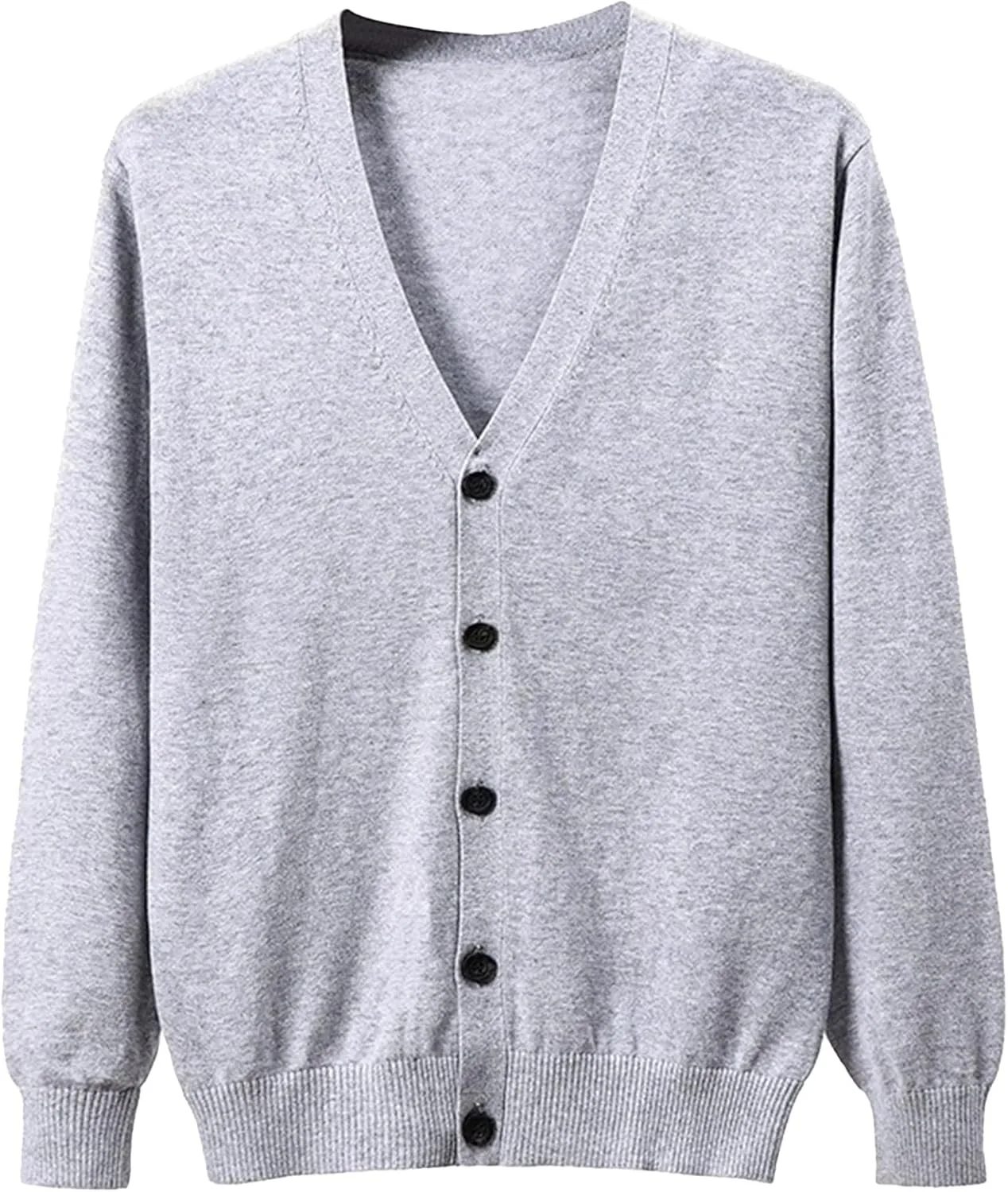 

Мужской кардиган из кашемира с V-образным вырезом, легкий, на пуговицах, slim fit JEShifangjiusu