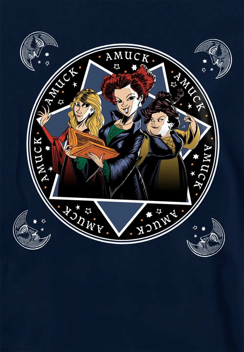 Детский худи Hocus Pocus Sanderson Sisters Disney, темно-синий — фото 2