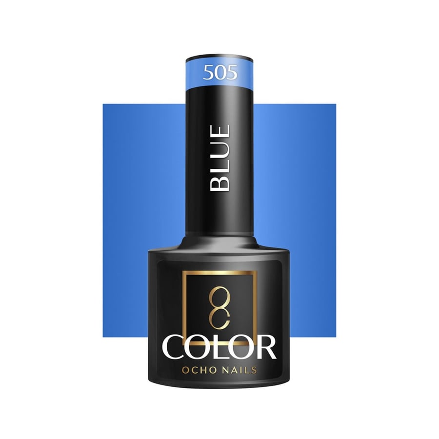 

OCHO NAILS Гибридный лак для ногтей синий 505 -5 г Active Shop