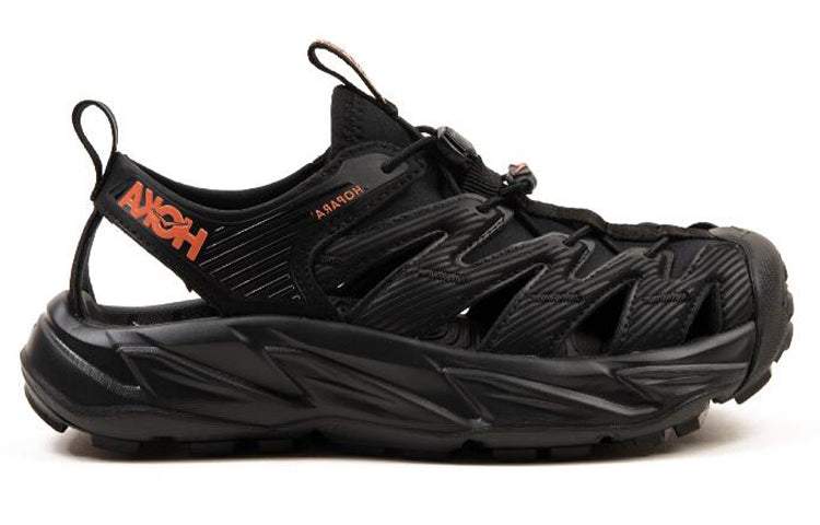 Сандалии (WMNS) HOKA ONE ONE Hopara 'Black Fusion Coral', черный — фото 2