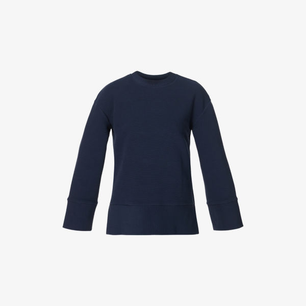 

Уютная ребристая толстовка из хлопковой смеси Sweaty Betty, синий