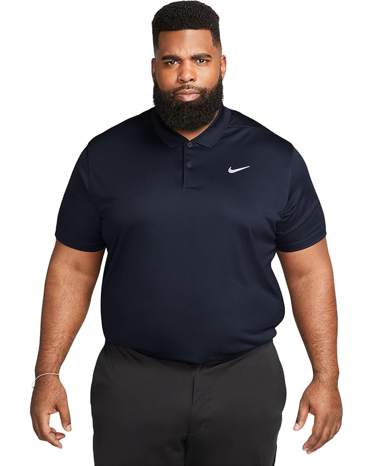 

Поло Nike Dri-FIT Victory Solid Golf Polo, цвет Obsidian/White