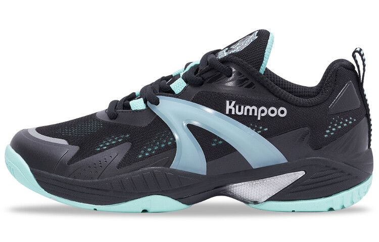

Кроссовки для бадминтона унисекс с низким верхом черного/синего цвета Kumpoo