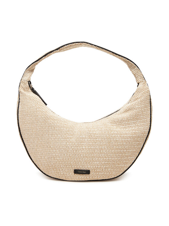 

Сумочка Pinched Raffia Large Shoulder Ba LV04F3060G Calvin Klein, бежевый