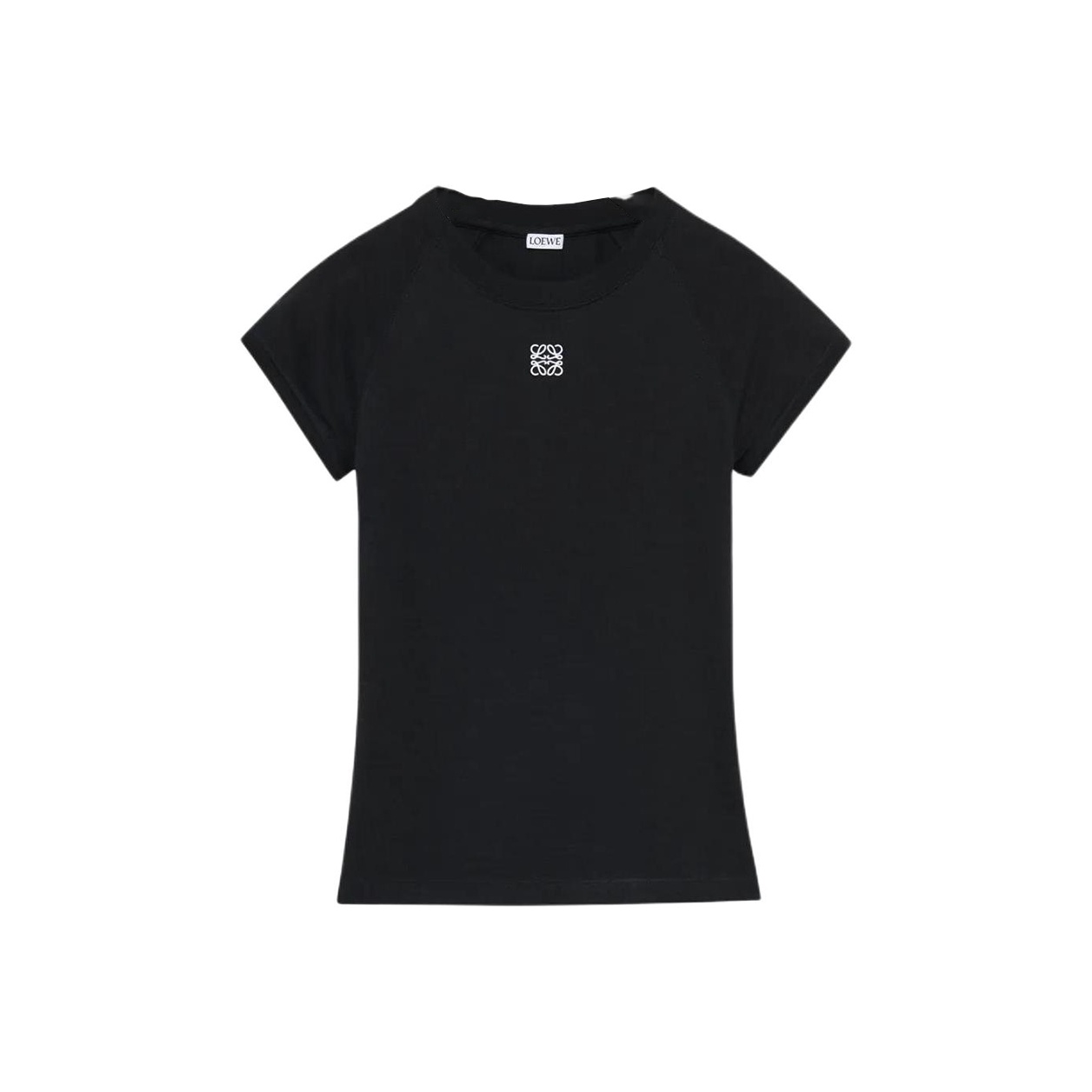 

Вышитая футболка Anagram с круглым вырезом LOEWE, черный