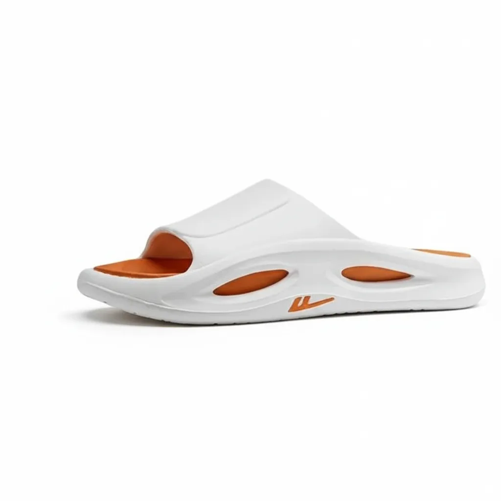 Летние модные домашние тапочки с противоскользящей подошвой WARRIOR, White Orange