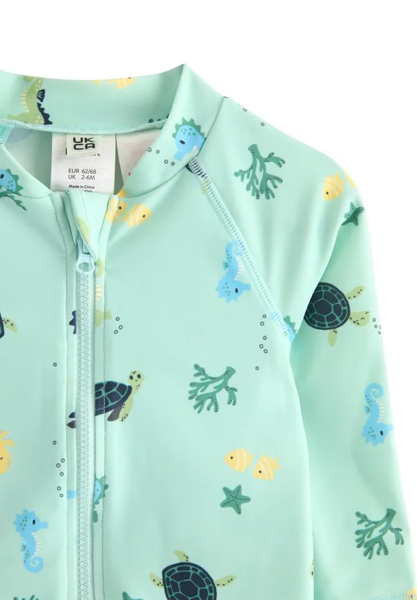 Купальник с защитой от солнца Lindex, Light Dusty Turquoise — фото 3