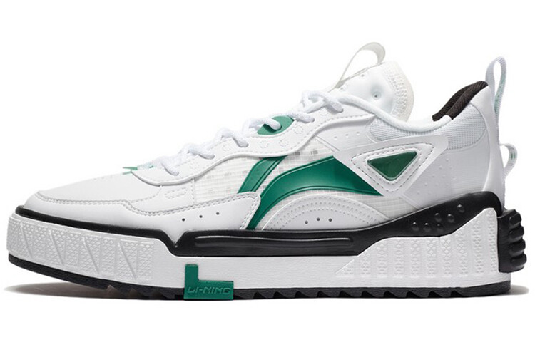 

Кроссовки для скейтбординга мужские, низкие, стандартные, белые/ультрамариново-зеленые Lining, Зеленый, Кроссовки для скейтбординга мужские, низкие, стандартные, белые/ультрамариново-зеленые Lining