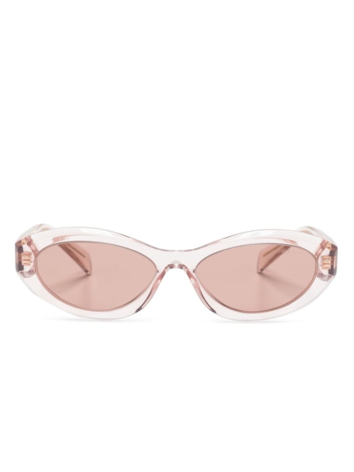 

Prada Eyewear солнцезащитные очки 26ZS в овальной оправе, розовый