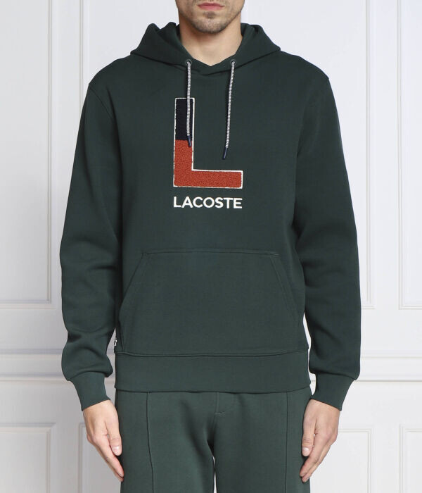 

Толстовка мужская Lacoste с капюшоном, зеленый