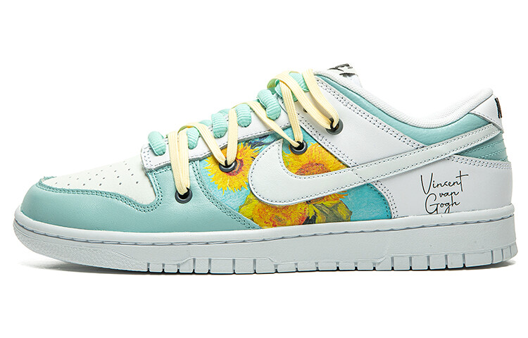 

Кроссовки Nike Dunk Skateboard Shoes Men Low-Top White Yellow Blue