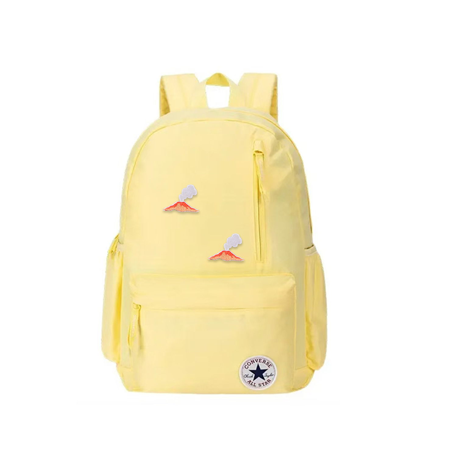 

Converse Полиэстеровый рюкзак средний размер унисекс яично-желтый, Volcano Print