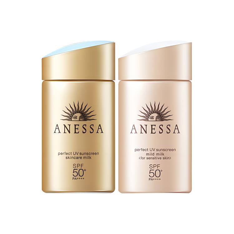 

ANESSA Маленькая золотая бутылочка розовое золото солнцезащитный лосьон увлажняющий осветление темных пятен spf50pa++++ 120мл 120г